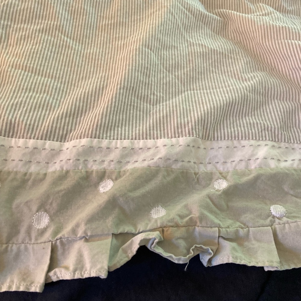 Pottery barn kids crib skirt